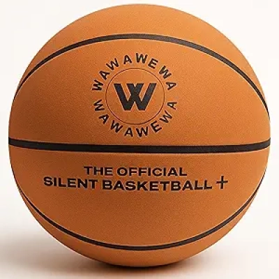 Silent Basketball Size 7 - Quiet Indoor Training Ball with Grooved PU Foam