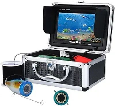 Underwater Fishing Camera 7" LCD - 1000TVL Fish Finder with 30 LED Lights