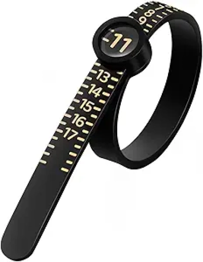 Meowoo Ring Sizer Tool with Magnifier - US Size 1-17 Measuring Gauge