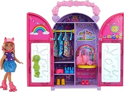 Barbie Chelsea Doll & Closet Playset with 15 Fashion Pieces