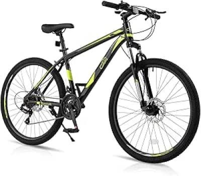 Ktaxon Mountain Bike 24/26/27.5" - 21-Speed Adult Bikes with Dual Disc Brakes