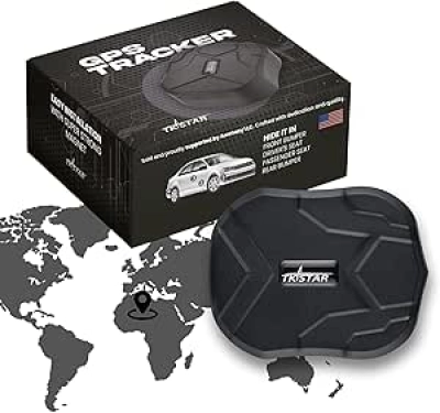 TKSTAR 4G GPS Tracker for Vehicles - No Subscription Real-Time Tracking with Geo-Fence