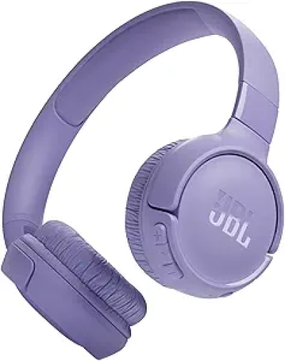 JBL Tune 520BT Wireless Headphones - 57H Battery, Bluetooth 5.3, Purple