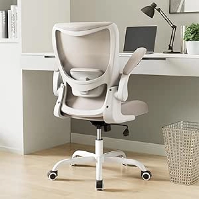 Ergonomic Office Chair with Lumbar Support & Flip-Up Armrest | Breathable Mesh Desk Chair