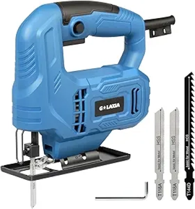 3.5 Amp Corded Jigsaw with 3000 SPM & ±45° Bevel Cutting - Professional Power Tool