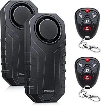113dB Wireless Vibration Alarm System with Remote Control - Anti-Theft for Bikes, Motorcycles & Vehicles
