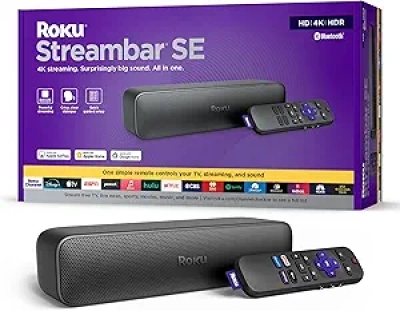 Roku Streambar SE - 2-in-1 4K Streaming Soundbar with Enhanced Speech Clarity