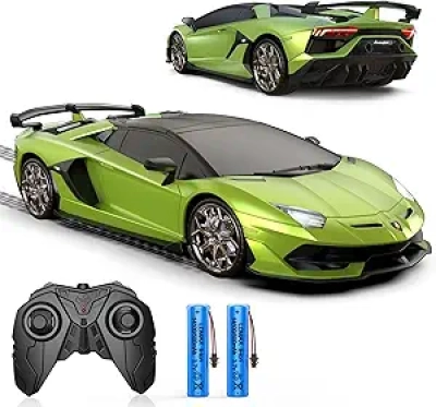 Official Lamborghini Remote Control Car 1:16 Scale - 2.4GHz RC Toy with LED Lights