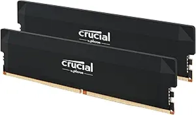 Crucial Pro 32GB DDR5 RAM 6000MHz - Intel XMP 3.0 & AMD Expo Gaming Memory