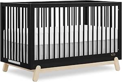 Dream On Me Hygge 5-in-1 Convertible Full-Size Baby Crib - Matte Black