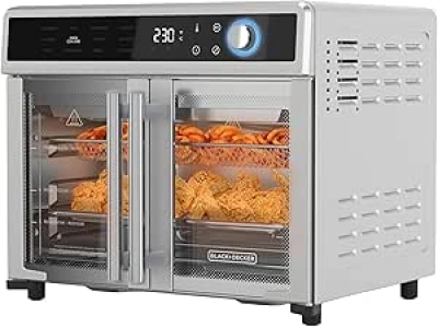 BLACK+DECKER Crisp 'N Bake 12-in-1 Air Fryer Toaster Oven Combo | Convection Pizza Oven