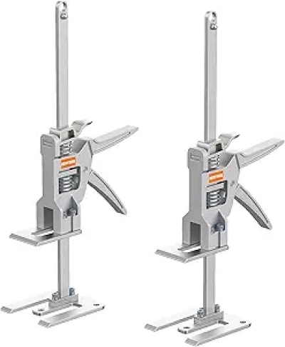 400lb Adjustable Construction Jack - 10" Lift Height for Doors, Windows & Furniture