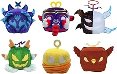 6 PCS Plush Toy Fruits Stuffed Animals - Soft Pillow Toys for Kids Birthday & Christmas Gifts