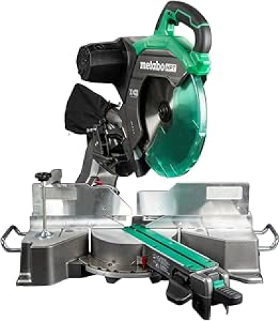 Metabo HPT 12-Inch Dual Bevel Sliding Miter Saw - 4000 RPM Professional Cut