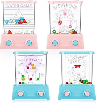 Gejoy 4 Pack Handheld Water Ring Toss Games - Classic Retro Party Favors for Kids