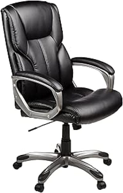 Amazon Basics Executive High Back Office Chair - Adjustable Height & Tilt