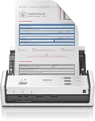 Brother ADS-1300 Compact Desktop Scanner - 30ppm Double-Sided Scanning