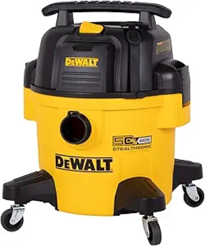 DEWALT 6 Gallon STEALTHSONIC Wet Dry Shop Vac - 5 HP Ultra Quiet Vacuum