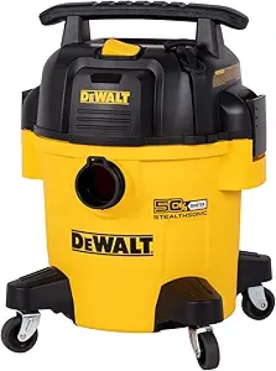 DEWALT 5 Gallon STEALTHSONIC Shop Vacuum - 4 HP Wet/Dry Vac with Attachments