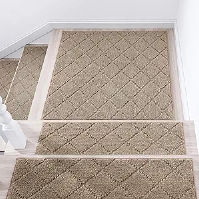 Non-Slip Stair Treads 30x30 - Safe Stair Runners for Kids & Dogs | COSY HOMEER