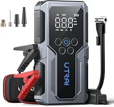 4000A Car Jump Starter with Air Compressor 150PSI - 12V Portable Battery Jumper Starter