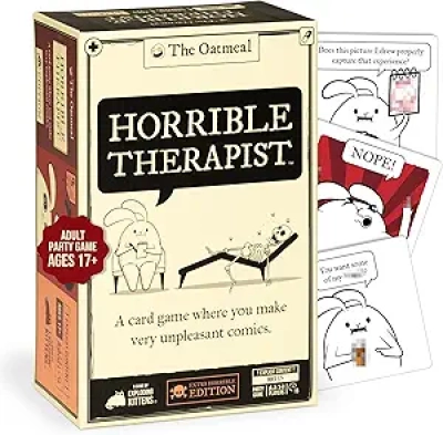 Horrible Therapist Extra Horrible Edition Card Game | Adult Party Game 3-8 Players