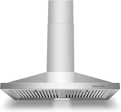 30 Inch Wall Mount Range Hood - Ducted/Ductless Stainless Steel Kitchen Vent Hood