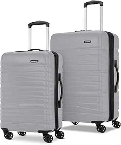 Samsonite Evolve SE Hardside Luggage Set | Carry-on & Medium Spinner | Titanium