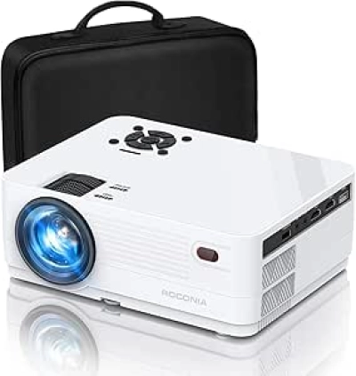 5G WiFi 1080P Native Projector 18000LM - 100" Home Theater Projector with Bluetooth