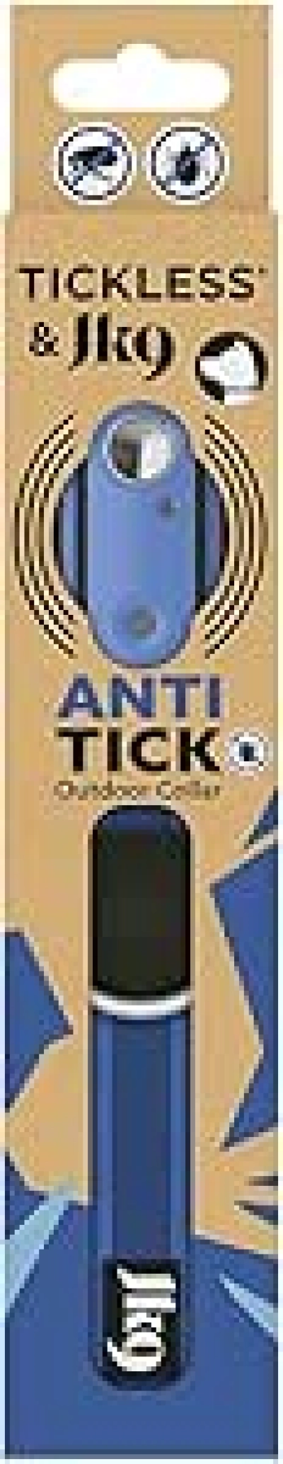 Tickless & JK9 Ultrasonic Tick and Flea Repellent Collar for Dogs - Chemical-Free