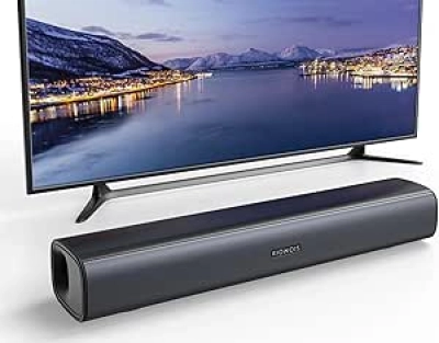 Premium Smart TV Soundbar with Bass Reflector - Wall Mountable Home Audio System