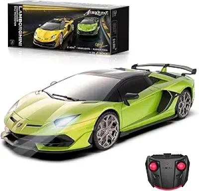 Licensed Lamborghini SVJ RC Car 1:24 Scale - 2.4GHz Remote Control Toy for Kids