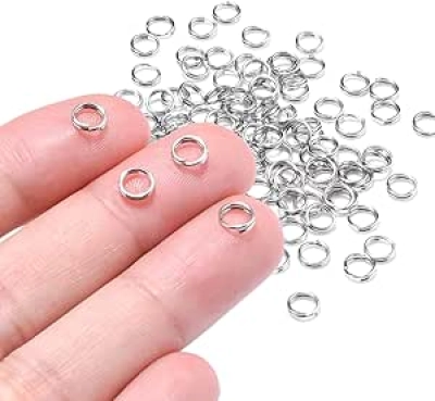 100 PCS 5.8mm Mini Split Rings for Jewelry Making - Double Loop Jump Rings