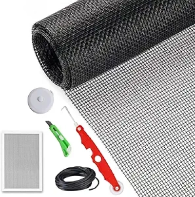 48x158 Window Screen Replacement Kit - Fiberglass with Complete Tool Set