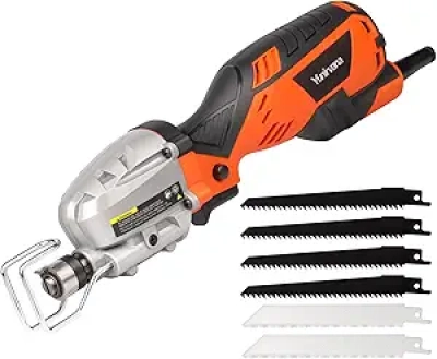 5.0 Amp Variable-Speed Reciprocating Saw - 3000 SPM Corded Power Saw for Wood & Metal