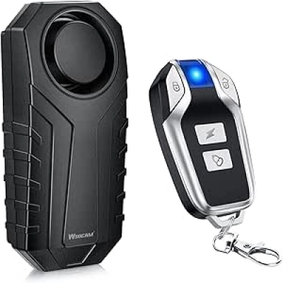 113dB Wireless Vibration Sensor Alarm - Anti-Theft for Bike, Motorcycle & Car with Remote Control