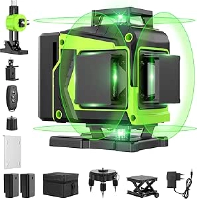 16 Line 4D Green Laser Level 360° Self Leveling - Professional Construction Tool
