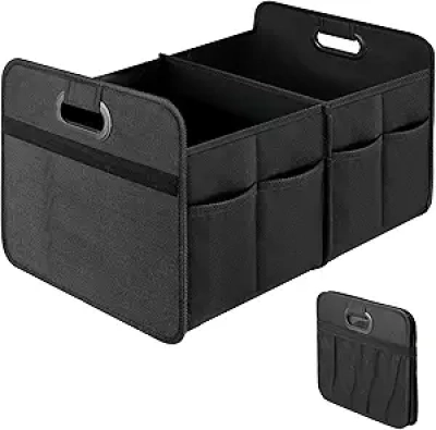 Collapsible Car Trunk Organizer - 50L Waterproof Storage Box for SUV/Truck