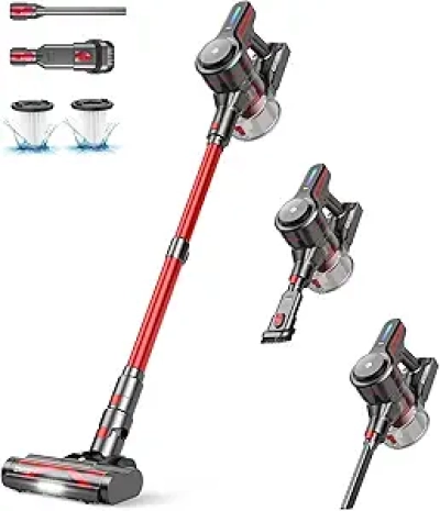 A16 Cordless Stick Vacuum Cleaner - 28kPa Suction, 45Min Runtime, Pet Hair & Carpet