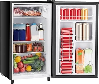 Sweetcrispy 3.2 Cu.Ft Mini Fridge with Freezer - Compact, Energy-Efficient Refrigerator for Dorm & Office