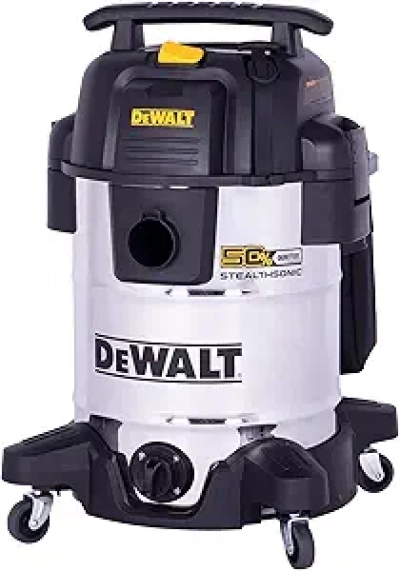 DEWALT 10 Gallon STEALTHSONIC Wet Dry Shop Vacuum - 5 Peak HP Ultra Quiet