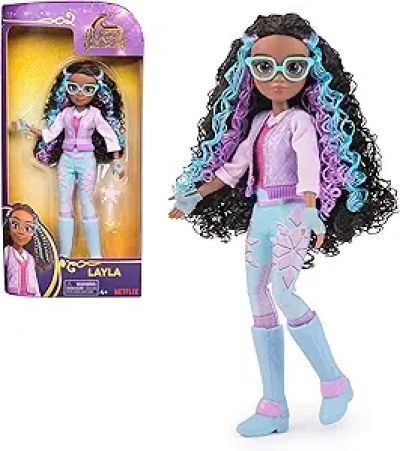Unicorn Academy Layla 9.5" Doll with 5 Accessories - Official Netflix Toy