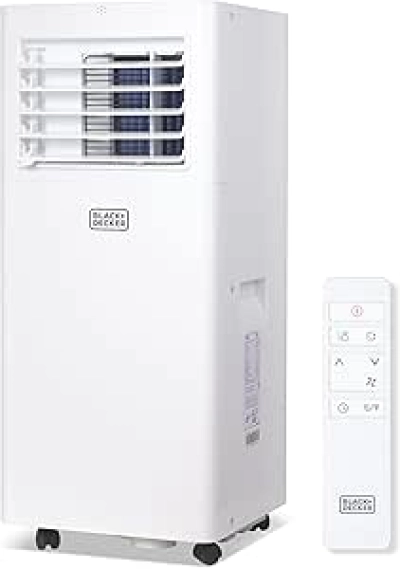 BLACK+DECKER 8500 BTU Portable Air Conditioner with Remote Control | 350 Sq Ft
