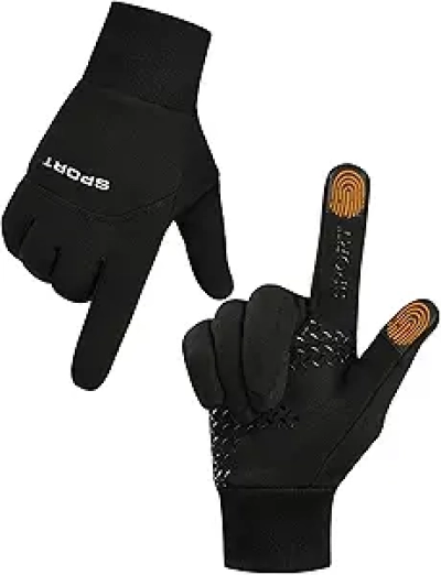 AURUZA Winter Gloves with Touchscreen - Windproof Cycling Gloves for Men & Women