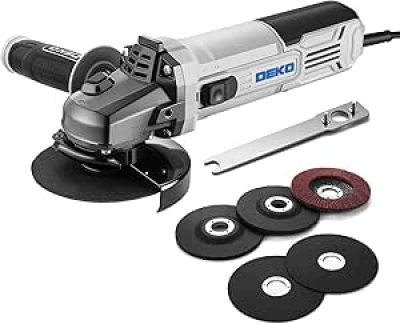 DEKOPRO 4-1/2" 7.5-Amp Angle Grinder - Professional Electric Power Tool for Metal & Wood