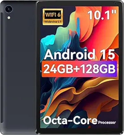 10.1" Android Tablet 24GB RAM 128GB ROM - Octa-Core Processor, Wi-Fi 6, Android 15