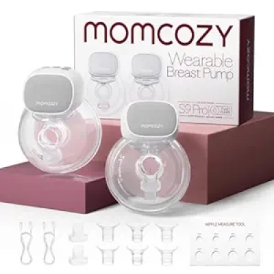 Momcozy S9 Pro Wearable Breast Pump - Hands-Free, 270min Battery & LED Display
