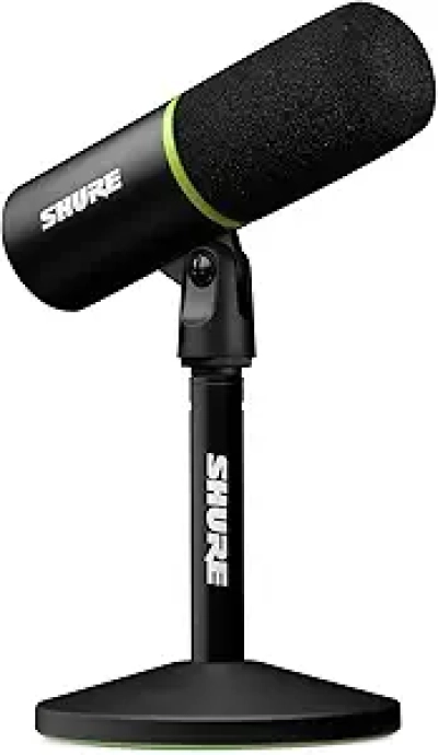 Shure MV6 Gaming Microphone | USB Dynamic Mic with Noise Cancellation & Tap-to-Mute