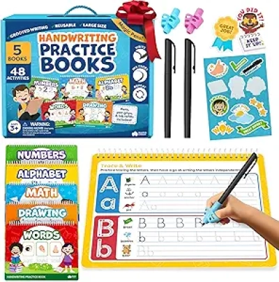 Magic Grooved Writing Practice Books for Kids Ages 3-10 | Tracing & Handwriting Activities