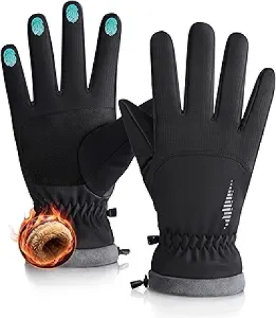 Winter Waterproof Touchscreen Gloves for Men & Women - Windproof Thermal Snow Gloves